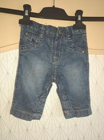 Pantalon jean bébé garçon 1 mois kitchoun comme neuf