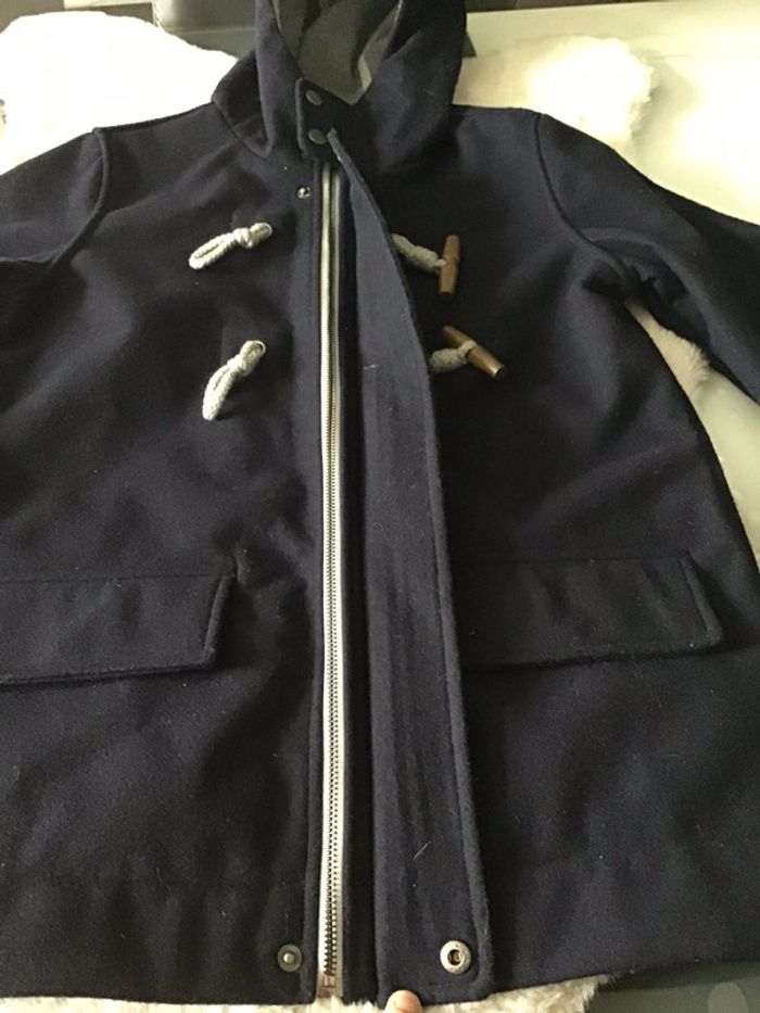 Duffle-coat à capuche 50% laine taille XS colorie marine marque Roamers&Seekers - photo numéro 7