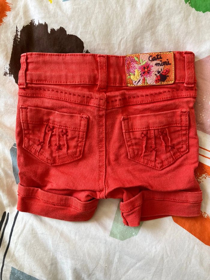 Short en jeans fille 12 mois - photo numéro 2