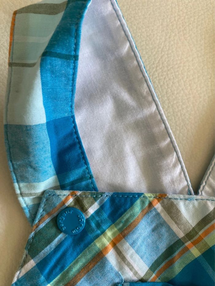 Barboteuse salopette style madras 24 mois Sergent major - photo numéro 3