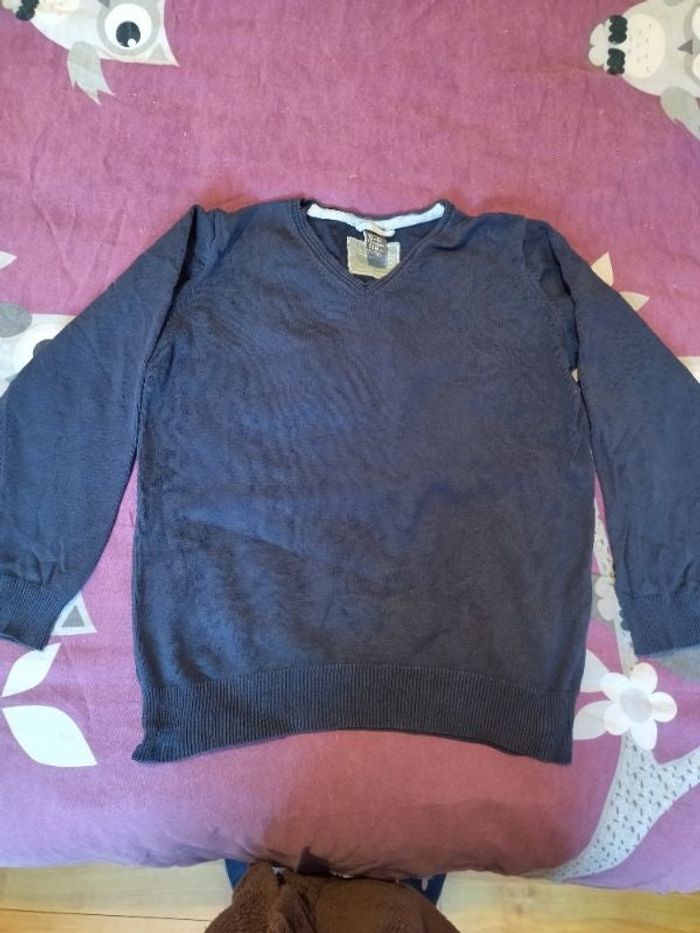 Pull bleu marine Zara 5/6 ans