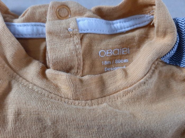 Lot de 2 tee shirts manches courtes garçon 18 mois - photo numéro 3