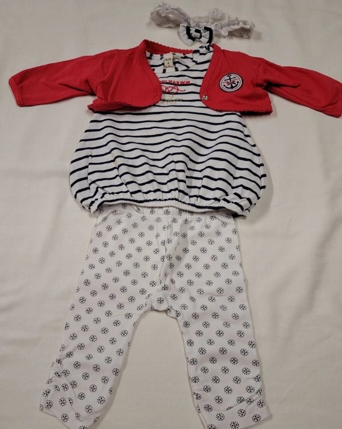 Ensemble 4 pièces fille 3 mois