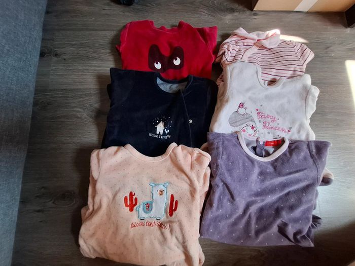 Lot 6 Pyjamas velours