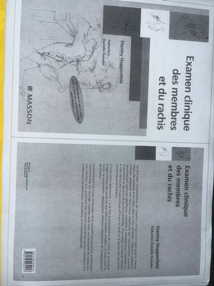 Livre médecine Examen cliniques des membres et du rachis