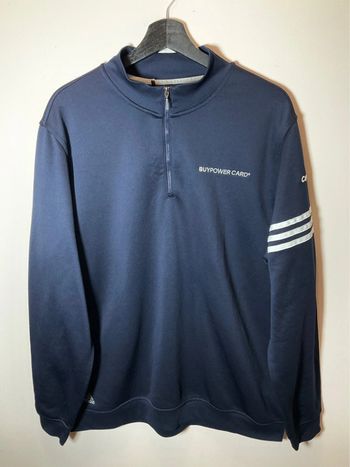 Sweat léger 1/4zip pour homme Adidas Golf bleu marine taille XL 195