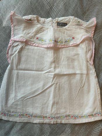 Blouse MC broderie 2 ans