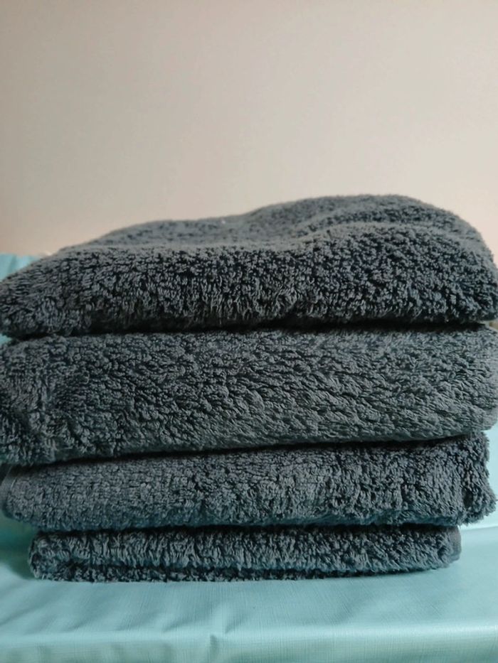 Serviettes de bain coton bio Tissaia