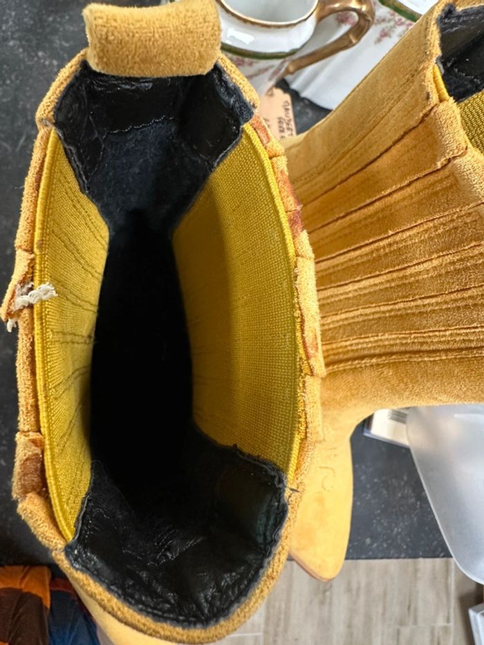 Santiags coupées jaune - photo numéro 5