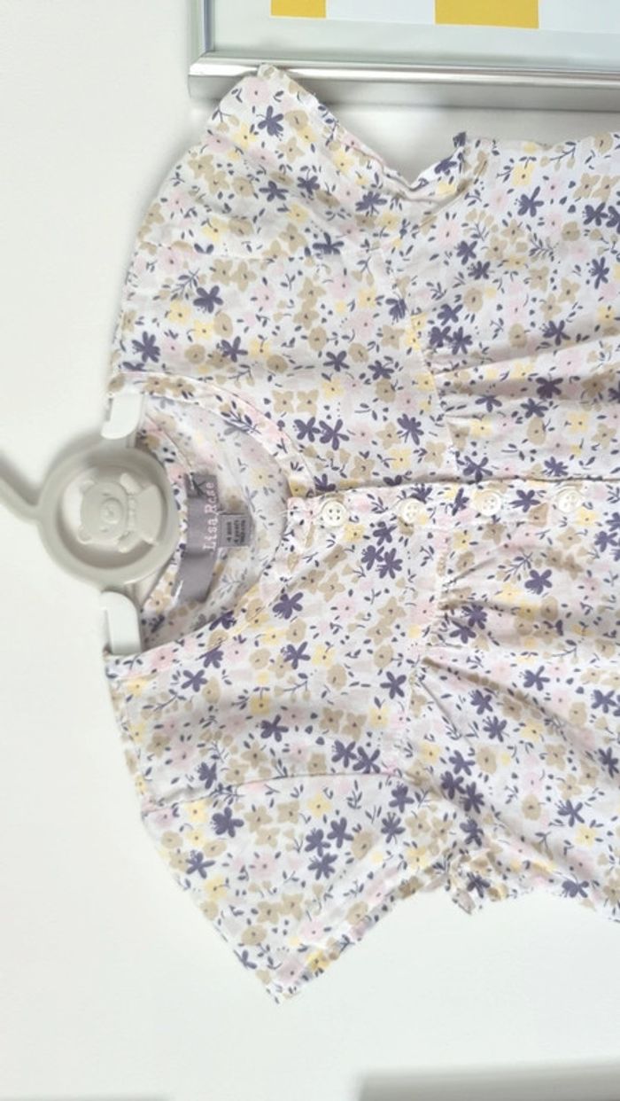 Blouse, chemise, tunique légère lisa rose taille 4ans - photo numéro 4