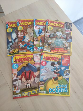Lot de 6 journal de Mickey du 3650 au 3659