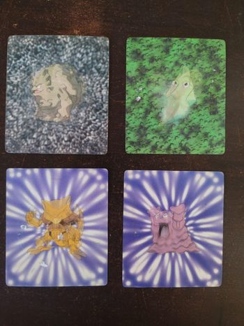 Lot de 4 cartes Pokémon Kellogg's vintage