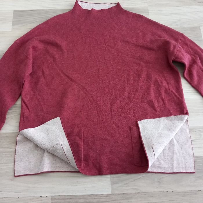 Pull femme avec col bordeaux taille 38 - photo numéro 5