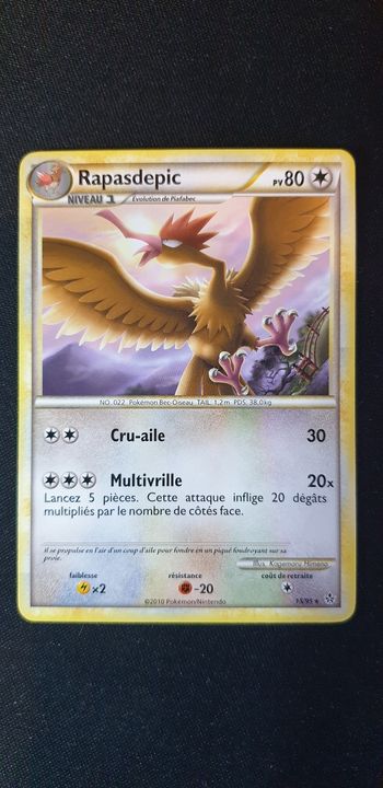 Carte pokémon Rapasdepic 15/95