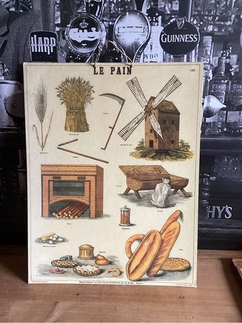 Affiche cartonnée « le pain » 