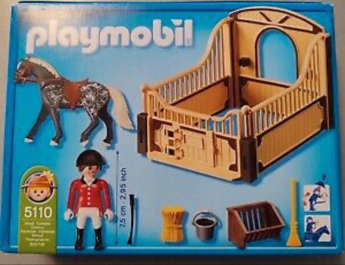 Lot Playmobil Cheval trackener et sa cavalière n°5110 - photo numéro 6