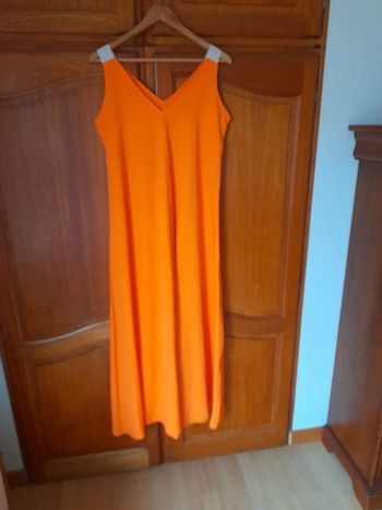 Robe longue orange