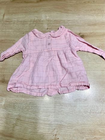 Chemise rose DPAM - 12mois