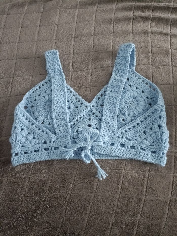 💙 Top crochet vibes estivales – M 💙 - photo numéro 2