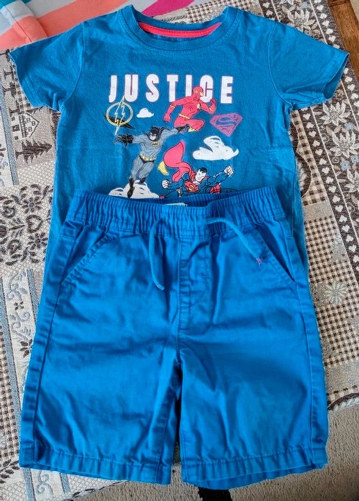 Lot de 4 ensembles 🧸 tee-shirts 🐦 et shorts 🌈 Disney 🎈et Spiderman 🌈 18 à 24 mois 🧸 - photo numéro 4