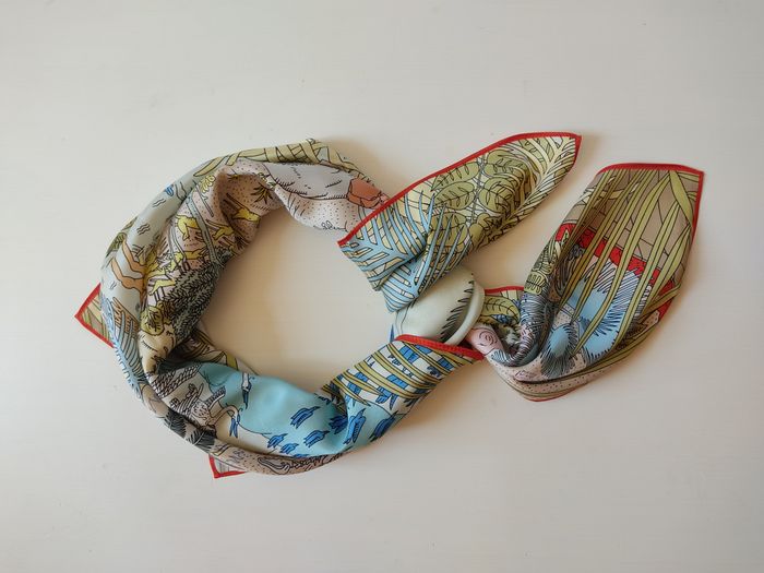 Foulard 90 animaux dans la forêt rose - photo numéro 2