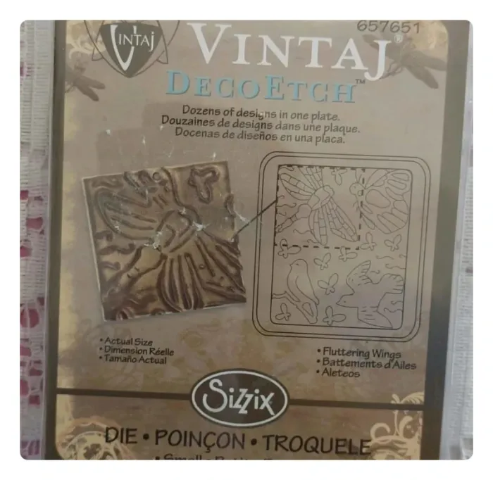 Pochoir Vintaj Deco Etch - Scrabooking, neuf