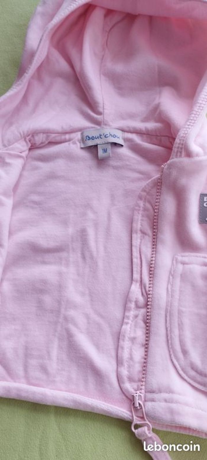 Veste capuche Boutchou 1 mois - photo numéro 4