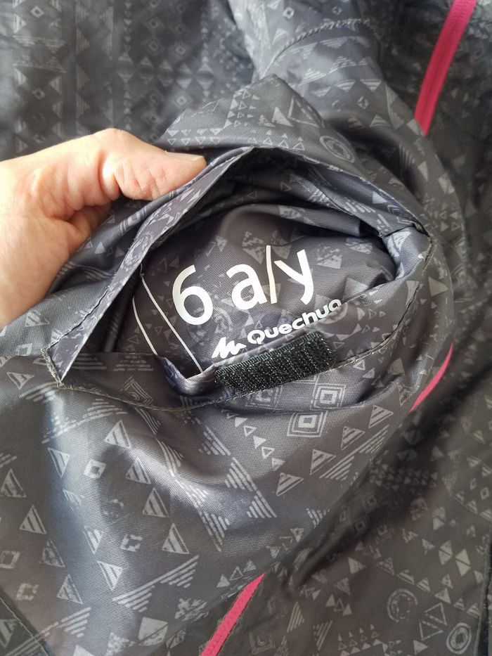 Imperméable fille Quechua T 6 ans Tbe - photo numéro 4