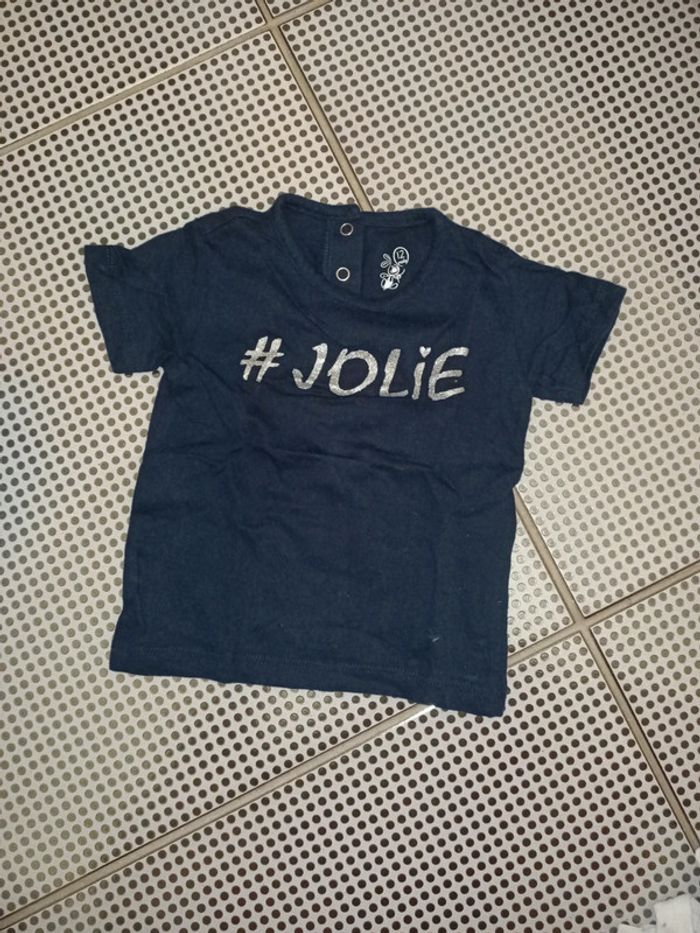 Lot tee shirts, manches courtes, 12 mois - photo numéro 5
