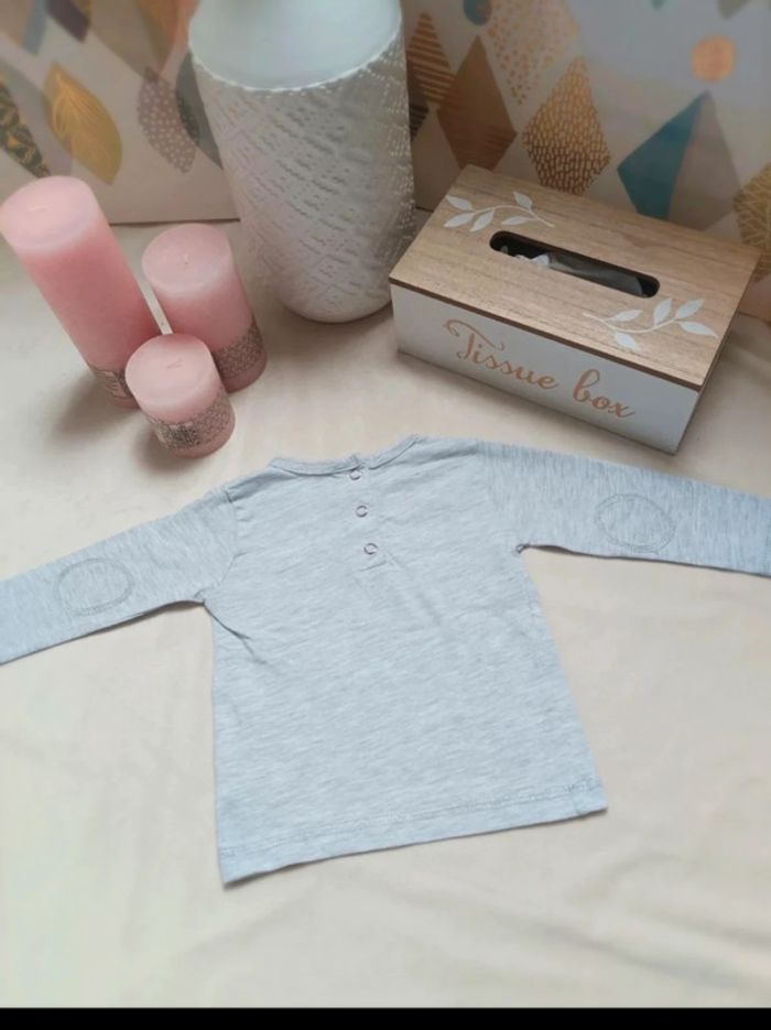 Tee-shirt manches longues Super U fille 6 mois - photo numéro 3