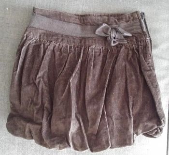 Jupe en velours 4 ans