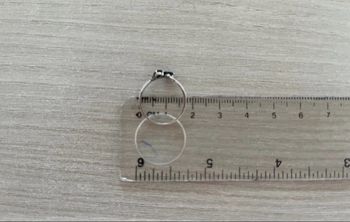 Bague or blanc saphir bleu