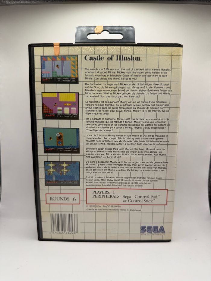Castle of Illusion Starring Mickey Mouse SEGA Master System - photo numéro 2