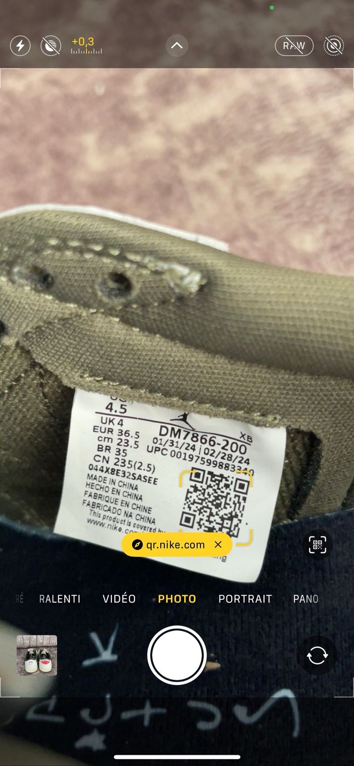 Nike Air Jordan 1 Travis Scott Médium Olive - photo numéro 9