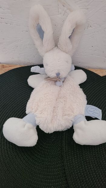 Doudou Lapin Bonbon Bleu