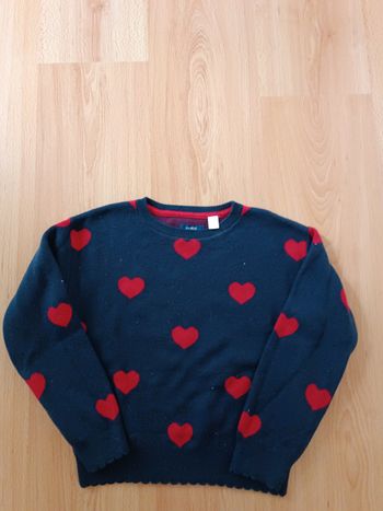 Pull coeur fille