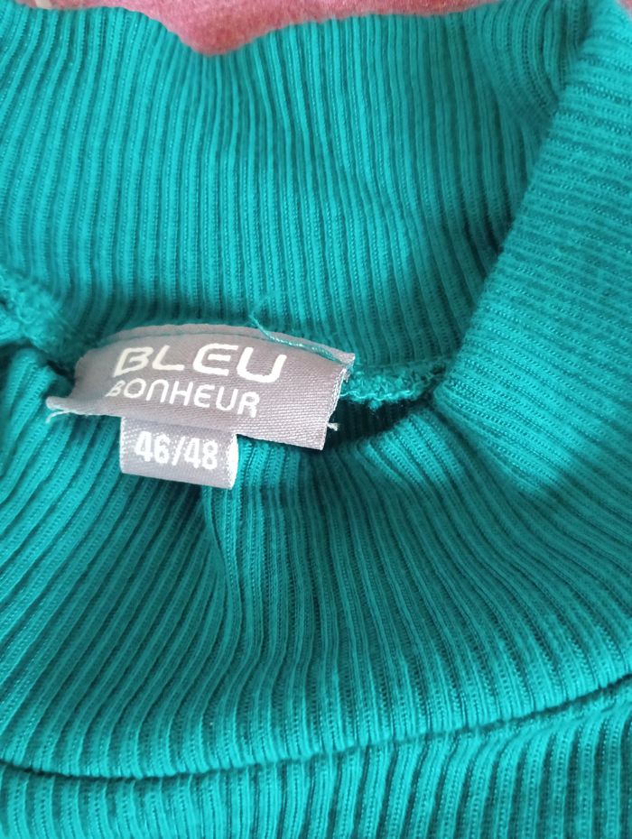Pull fin 46/48 Bleu Bonheur - photo numéro 4