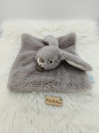 Doudou lapin régliss gris Baby Nat Réglisse Bn0303