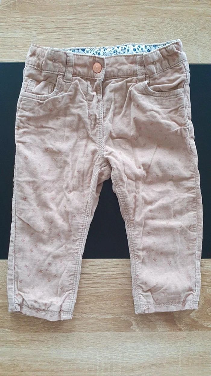 Pantalon en velours 80 cm