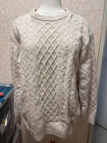 🧥 Pull GANT en laine torsadée – Taille 3XL