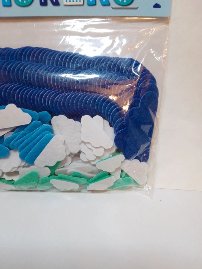 Autocollants feutrine "Nuage" scrapbooking - photo numéro 3