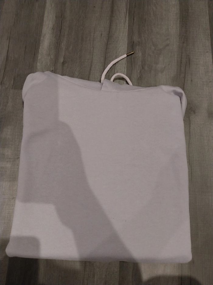 Sweat à capuche mauve sans marque S - photo numéro 4