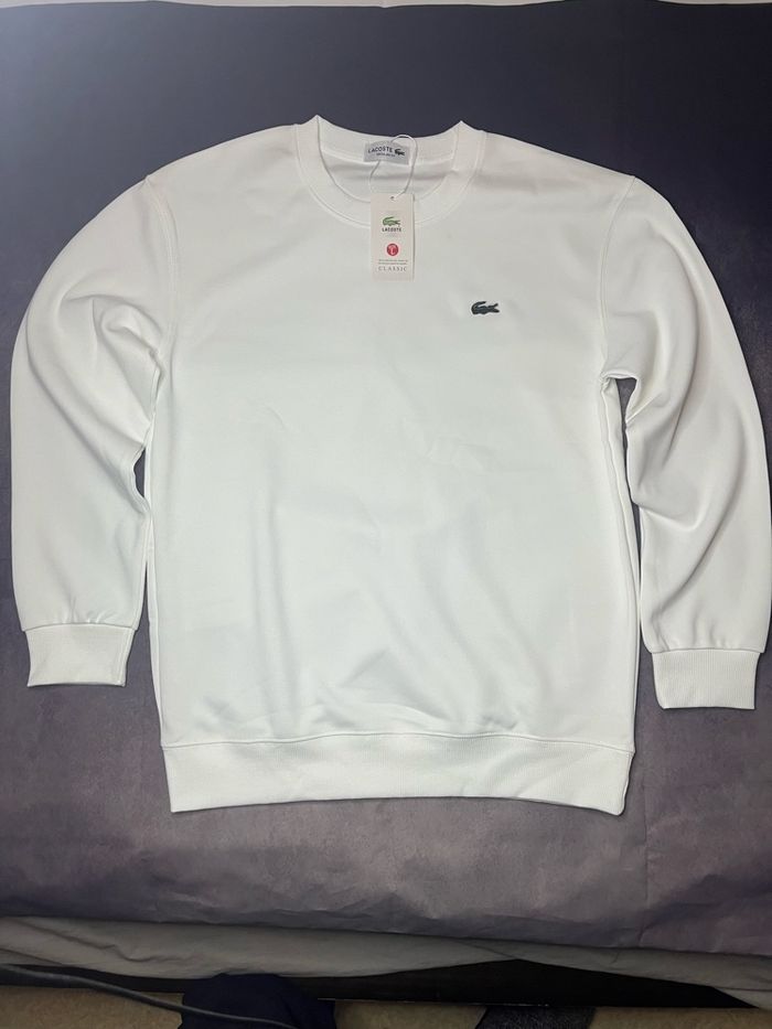 Pull Lacoste blanc - photo numéro 2