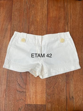 Short blanc cassé
