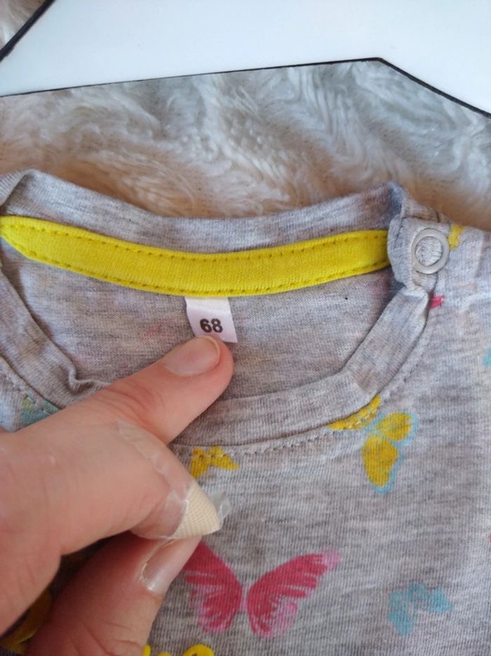 Robe courte Tunique Fille 6 mois "Born to shine" Zeeman - photo numéro 6