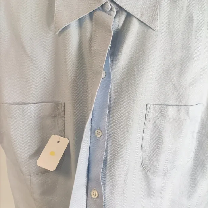 Chemise bleu clair manches courtes - Alain Figaret - Taille 40 Neuve A528 - photo numéro 5