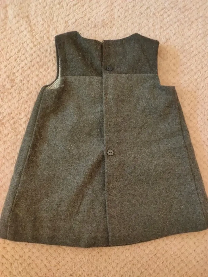 Robe grise Jacadi 6 mois - photo numéro 3