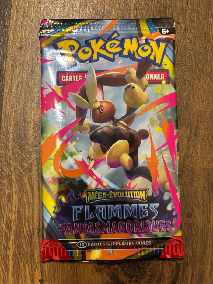 Booster Pokémon flammes fantasmagoriques rescellé