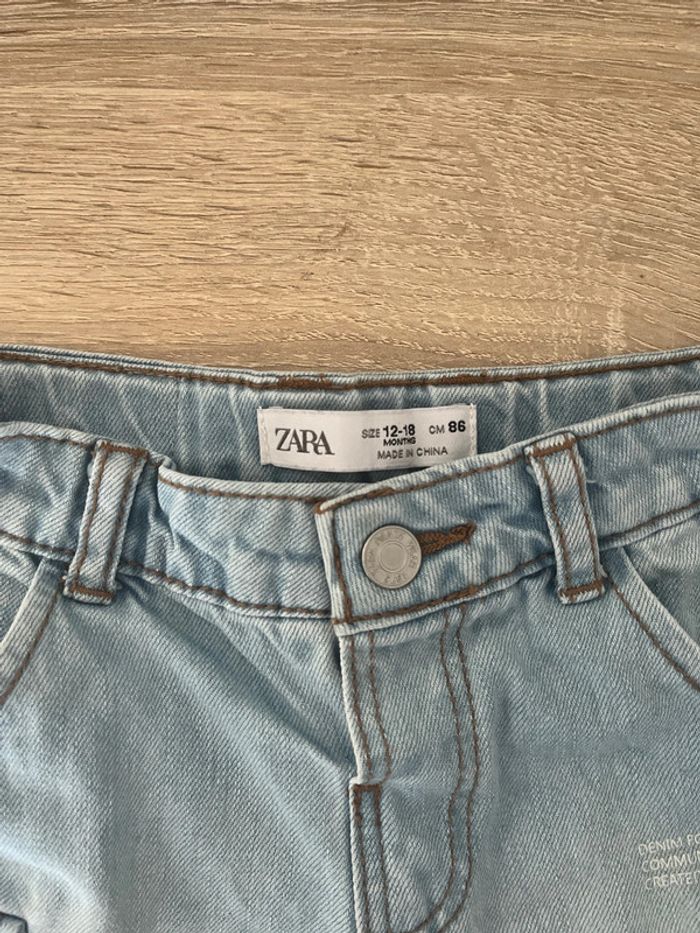 Short en jean Zara 12-18 m - photo numéro 3