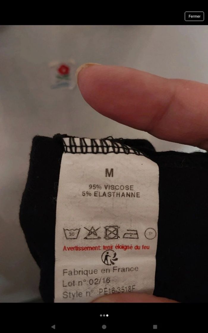 Débardeur noir " N'importe quoi " taille M - Miss Glammy - photo numéro 3